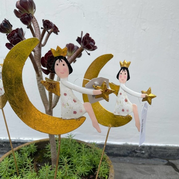 1 Home Decor NEW Golden Half moon Fairy decor, girly rooms or for plants - Picture 8 of 15